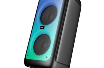 Boat Partypal 390/400 Speaker W/ 160 W Signature Sound, Karaoke With 2 Microphone Input Ports, Up To 6 Hrs Playtime, Eq Modes, Tws Mode, Bluetooth V5.3, Aux Port, & Usb Type-C Port(Space Black)