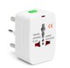 Universal Charger Adapter 224+ Countries Support Travel Adapter International All In One Worldwide International Travel Adapter (White)