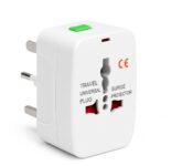 Universal Charger Adapter 224+ Countries Support Travel Adapter International All In One Worldwide International Travel Adapter (White)