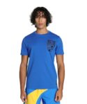 Home Puma Men’S Printed Regular Fit T-Shirt (624828_Racing Blue