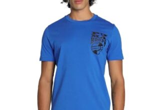 Puma Men’S Printed Regular Fit T-Shirt (624828_Racing Blue