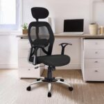 Savya Home Apollo High Back Ergonomic Chair For Office Work At Home, Office Chair For Men & Study Chair, Computer Chair With 2D Adjustable Headrest & Lumbar Support, 120° Tilt & Lock Mechanism Black