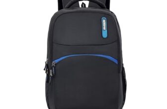American Tourister Dolph+ 5 Compartment Laptop Backpack, 33L With Spacious Interiors And Multiple Compartments, Laptop Backpack For Unisex – Blue- Black, Women And Kids, College Bag