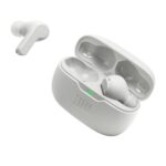 JBL Vibe Beam in-Ear Wireless Earbuds (TWS) with Mic,App for Customized Extra Bass Eq,32 Hours Battery&Quick Charge,Ip54 Water&Dust Resistance,Ambient Aware&Talk-Thru,Google Fastpair (White)