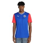 Home Puma Men’S Printed Regular Fit T-Shirt (781629_For All Time Red-Strong Blue