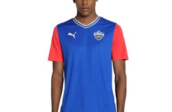 Puma Men’S Printed Regular Fit T-Shirt (781629_For All Time Red-Strong Blue