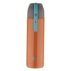 Bergner Walking 500 Ml Thermo Steel Bottle/Flask, Hot/Cold, Vacuum Insulated, For Water/Coffee/Tea/Soup/Juice, Use In Office/Commute/Sports/Travel, Press Button Lid, Carry Strap, Burnt Orange, Rust/Leak Proof