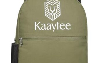 Kaaytee Sparta Canvas Backpack 15.6″ Unisex Multipurpose Backpack | Canvas Material | Zippered Compartments With Pocket (Olive Green)