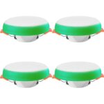 Orient Electric Polycarbonate Rainbow Recess Downlighter 6W, (White & Green – Pack Of 4)