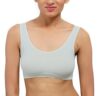 SPANCO Women’s Cotton Wire Free Casual Non-Padded Sports Bra (SPC+SPRTS Gry+CLR_Grey