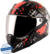 VEGA Storm Atomic Motorbike Helmet(Black, Red)