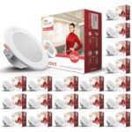 Murphy 12W LED Down Light, Cool White Light, Round, Pack of 20, Recessed Ceiling LED Light, Suited for 3 inch Junction Box/Concealed Box (2 Years Warranty)