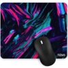 Tizum Mouse Pad Computer Mouse Mat with Anti-Slip Rubber Base & Smooth Mouse Control with Spill-Resistant Surface for Laptop, Notebook, MacBook Pro, Gaming Computer (9.4*7.9 Inches), Beta (Multicolor)