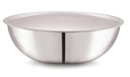 Cello Tri-Ply 28 cm Stainless Steel Cookware Tasla with Lid 4.8 LTR | Tri-Ply Bottom Tasla with SS Lid | Induction and Gas Stove Friendly | Dishwasher Safe | Silver