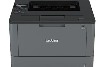 Brother HL-L5000D Auto Duplex Laser Monochrome Printer, 40 PPM (High Print Speed), 1 Line LCD Display, 512 MB Memory, USB 2.0, Parellel Port, 250 Sheet Paper Tray, 8000 Pages Inbox Toner
