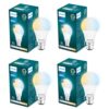 PHILIPS 10 w LED Bulb|3 Colors in 1 LED Bulb|Scene Switch Bulb for Home & Decoration|Color: Tunable White, Pack of 4, b22d