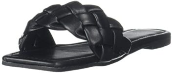 Home Van Heusen womens Flatform Sandal, Black, 4 UK