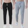 Mariyam Fashion Solid Men Black, Grey Track Pants