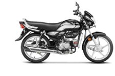 Hero HF Deluxe (Drum) (Self Start) Bike Black Grey Stripe Booking for Ex-Showroom Price