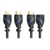 C & E Gold Plated 4K |HDMI Male to Male | HDMI Male to Female | COMBO PACK [ 3-Ft ] 2 Pack
