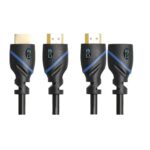 C & E Gold Plated 4K |HDMI Male to Male | HDMI Male to Female | COMBO PACK [ 3-Ft ] 2 Pack