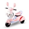 Lifelong Cuppy Electric Ride On Kitty Scooter Bike for 3+ Years Baby Girls |Electric Vehicle|6V Rechargeable Ride-On with Music,Lights & AUX|Forward/Reverse Pedal,50Kg Capacity for Kids,Multicolour