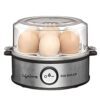 Lifelong Electric Egg Boiler 360-Watt (Transparent & Silver Grey) | Stainless Steel Body & Heating Plate | Boils 7 Eggs | 3 Boiling Modes (Soft, Medium, Hard) | Automatic Turn-Off & Easy Clean