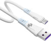 Callmate USB Type C Cable 2 A 1.5 m 65W Data & Fast Charging cable for Type C Devices(Compatible with Compatible with Supported Devices, White, One Cable)