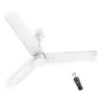 Polycab Silencio Mini 900mm 5-Star BLDC, Remote Ceiling fan for home | 55% Energy Saving, 100% Copper, High Speed, 25 Speed Setting, Reversable & Timer | 4-yr Warranty【Matt White】