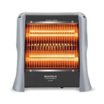 Maharaja Whiteline Quato Neo 800 Watts Quartz Heater | 2 Heat Setting | Easy to Carry | Shock Proof Body (Grey)