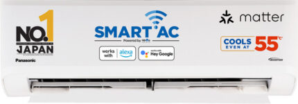 Panasonic 2025 Model 1.5 Ton 3 Star Split Inverter AC with Wi-fi Connect  – White(CS-SU18AKY3W/CU-SU18AKY3W, Copper Condenser)