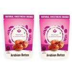 Al Barakah Arabian Dates 800g (400gram Pack Of 2) | Authentic Khalas Dates | Naturally Sweet & Delicious | Healthy Snack | Perfect for Gifting & Recipes
