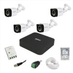 IMPACT BY HONEYWELL 2 MP Wired CCTV KIT with 4 Channel DVR I 4 Bullet Cameras I 1 TB Hard Disk & Accessories I Made in India I White (I-MKIT4CH-3_HI)