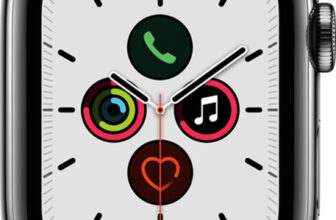 Apple Watch Series 5 GPS + Cellular(Black Strap, Regular)