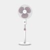Bajaj Robusto 400mm Oscillating Pedestal Fan for Home | DuraBreezeTM Technology | Surge Protection | 100% Copper Motor | High Air Delivery | Modern Décor | 3 Years Warranty 【Lavender & White】