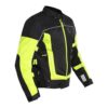 Royal Enfield Explorer V4 Pro Riding Jacket Neon Green (S) 38 Cm with D3O,Level 2 Protectors At Shoulders & Elbows & Fitted with Back Armours,“Ergo Pro Tech”,Level 2 Pockets For Chest Protectors