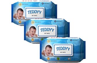 Teddyy Soft Cleansing Baby Wet Wipes With Lid | 216 Wipes | Special Germ Protection | Anti – Rash | Enriched With Aloe Vera And Vitamin E | 72 Wipes X 3 Packs