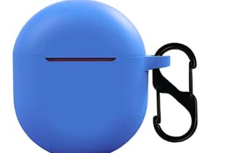 Kaca Protective Shockproof Silicone Cover Case With Buckle Compatible With Oneplus Buds (Sky Blue)