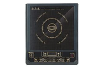 Bajaj Glass Majesty Icx-3 1400W Open Heating Induction Cooktop With Pan Sensor And Pro Voltage Technology (Black)