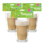 Origami Disposable & Leakproof Party Paper Cups | 450 Ml (Pack Of 3)