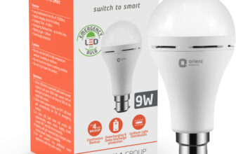 Orient Electric Emergency Bulb 9W, Energy Efficient,Ideal for powercuts 4 hrs Bulb Emergency Light(Cool White)