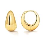 Vama Fashions Anti Tarnish 18K Plated Kaju Kan Ki Bali Earring Hoop Pair Baali Hypoallergenic Piercing Earrings For Girls Women (Gold Hoops Earrings)