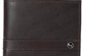 Puma , Unisex-Adult, Metal World Logo Wallet, Chocolate, (9217001)