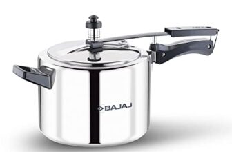 Bajaj New Shakti Ilpc 5 Liter Pressure Cooker | Induction Bottom | Aluminium | Inner Lid | Isi Certified | 1 Yr Warranty 【Grey/Silver】