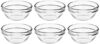 Amazon Brand – Solimo Glass Solid Bowls set (6 pieces, 75ml), Transparent