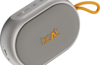 boAt Stone 110, 15 Hrs Playback, TWS Connectivity, Compact Design 3 W Bluetooth Speaker(Groovy Grey, Mono Channel)