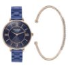 Sonata Poze Quartz Blue Dial Blue Metal Strap for Women-SP80080KM01WF