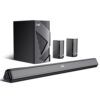 Boat Aavante Bar 3200D Pro, Dolby Audio, 400W Sound, Wireless Satellite Speakers, 5.1CH, DSP for Crystal Clear Sound, Bluetooth Sound bar, Home Theatre Soundbar Speaker (Premium Black)