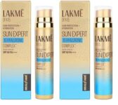 Home LAKMÉ Sun Expert 1% Hyaluronic water-light Sunscreen gel SPF 50 Pa++++ Best for Oily Skin | Even toned & Glowing Skin | Non-Sticky| Helps reduce pigmentation | UVA/B Protection, No White Cast 56G