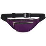 Home Kuklar Waist Bag For Men And Women – Travel Fanny Pack With Mobile And Money Pouch (Purple)